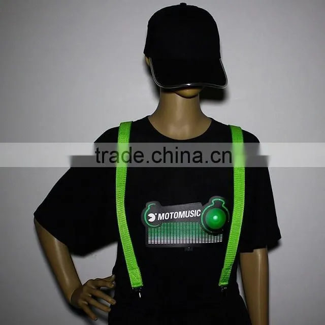 wholeasale custom suspenders flashing led party suspenders
