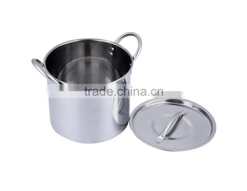 2015 tall stainless commercial steel heavy duty stock pots made in china