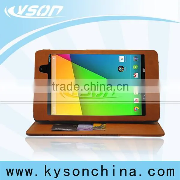 Leather wallet frame case for google nexus 7 second generation