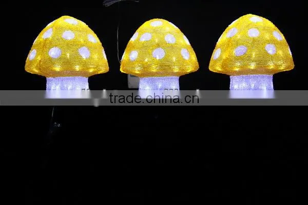 3D LED christmas acrylic mushroom motif light