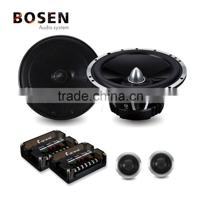 car audio accessories parts 6.5 inch component car speaker with aluminum Frame