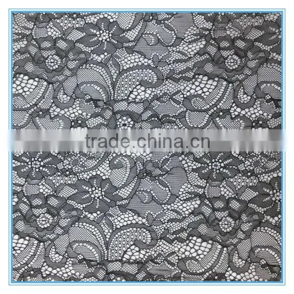 2014 Newest design embroidery lace curtain fabric