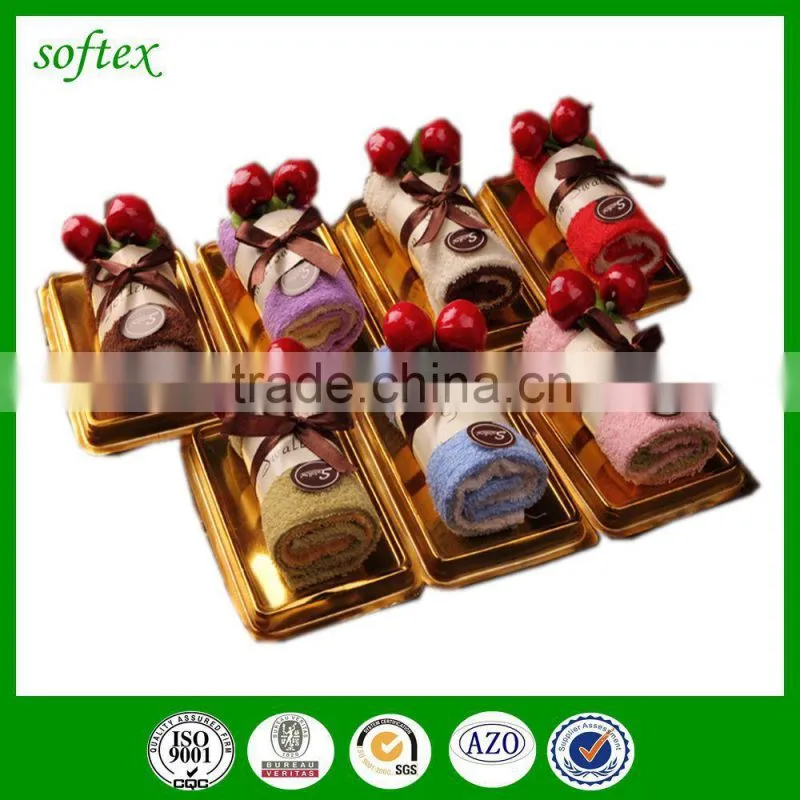 Promotional gifts Swiss roll cake towel promotional gifts towel cake
