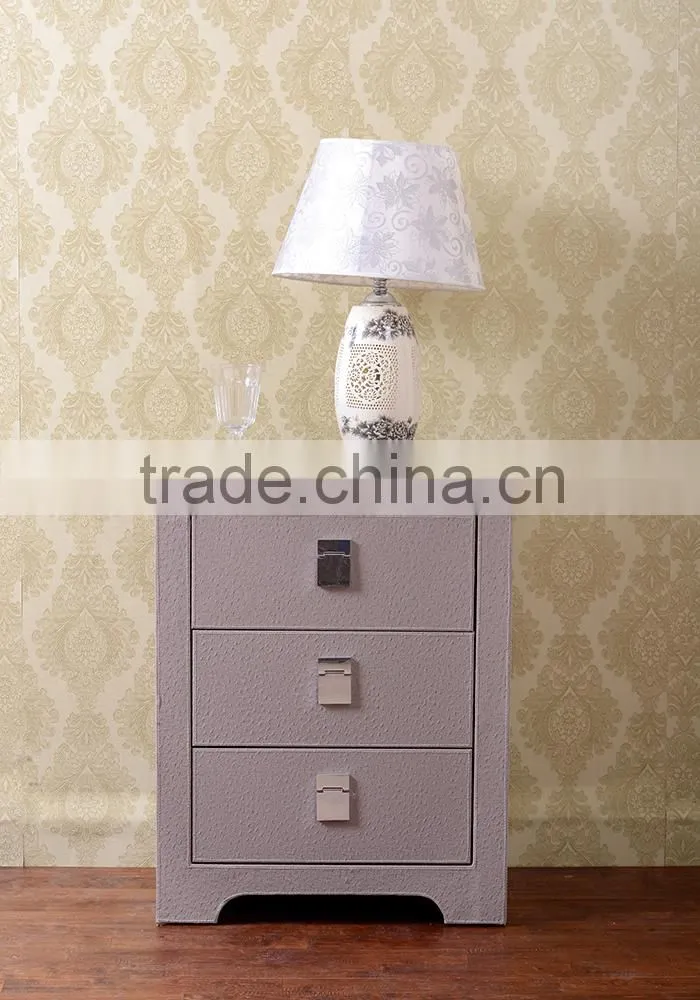 Faux leather home furniture design cabinet