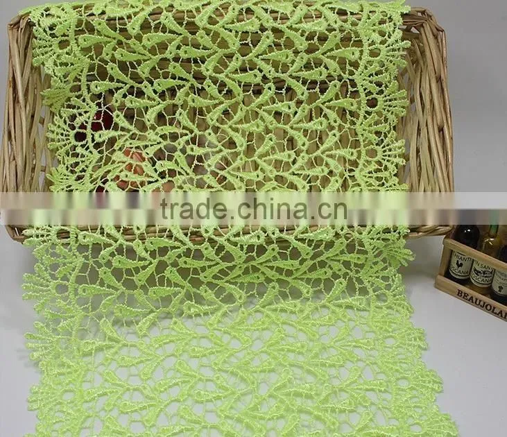 18.5cm Bulk Wide Embroidery Cotton Lace Trim,Color Lace Trim For Clothing