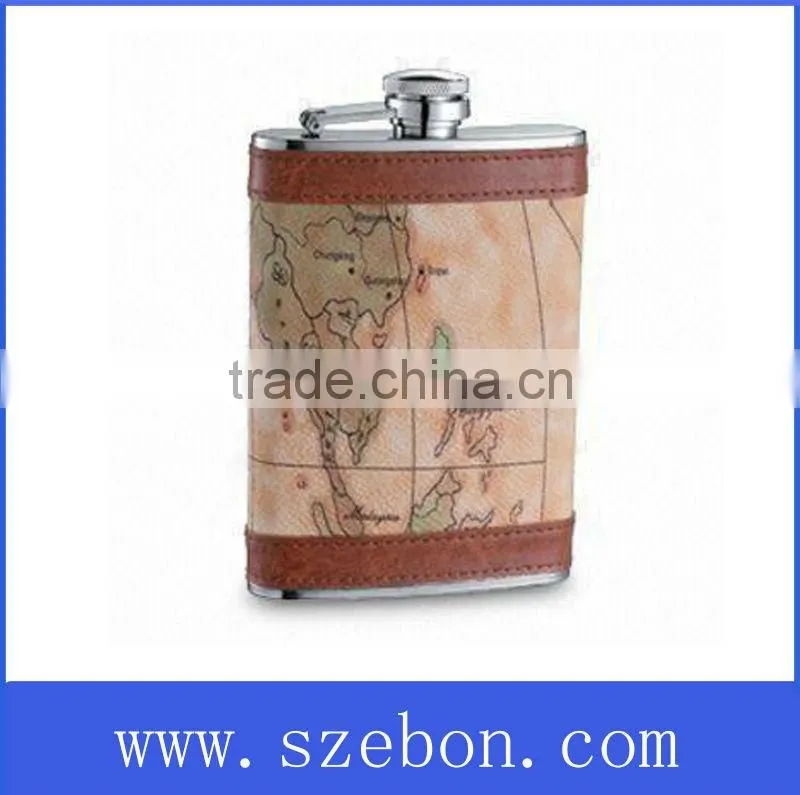 Stainless steel promotional hip flask