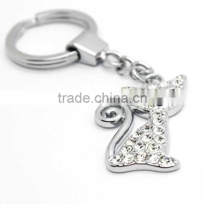 Personalised Fashion cute cat shaped keychain