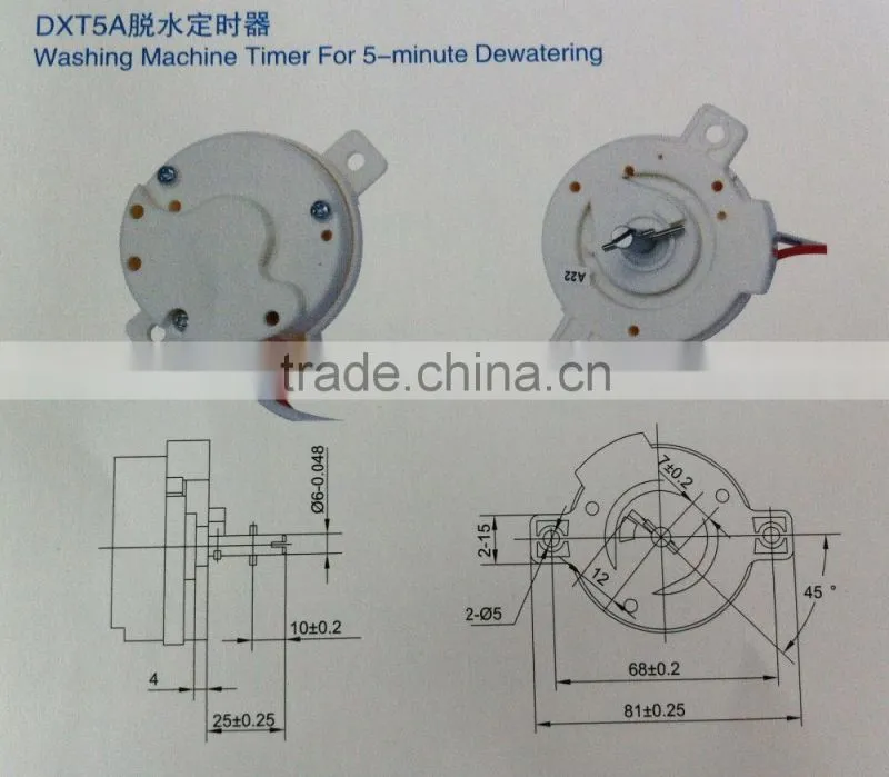 5-minute spinning timer washing machine timer dxt15 Washing Machine Accessories Dehydrator/ Clothes Dryer Timer 5 Minutes Washi