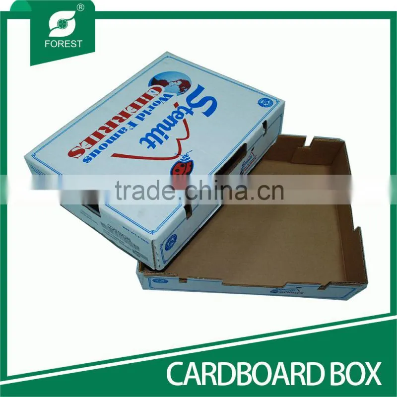 PRINTED CARDBOARD BOX FOR FRUIT CHERRY PACKING BOX