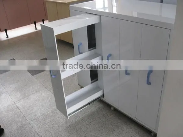 Laboratory computer work top medical trolley design