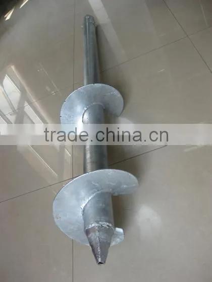 Ground Helical Screw Piles for Foundation of Solar Photovoltaic Brackets