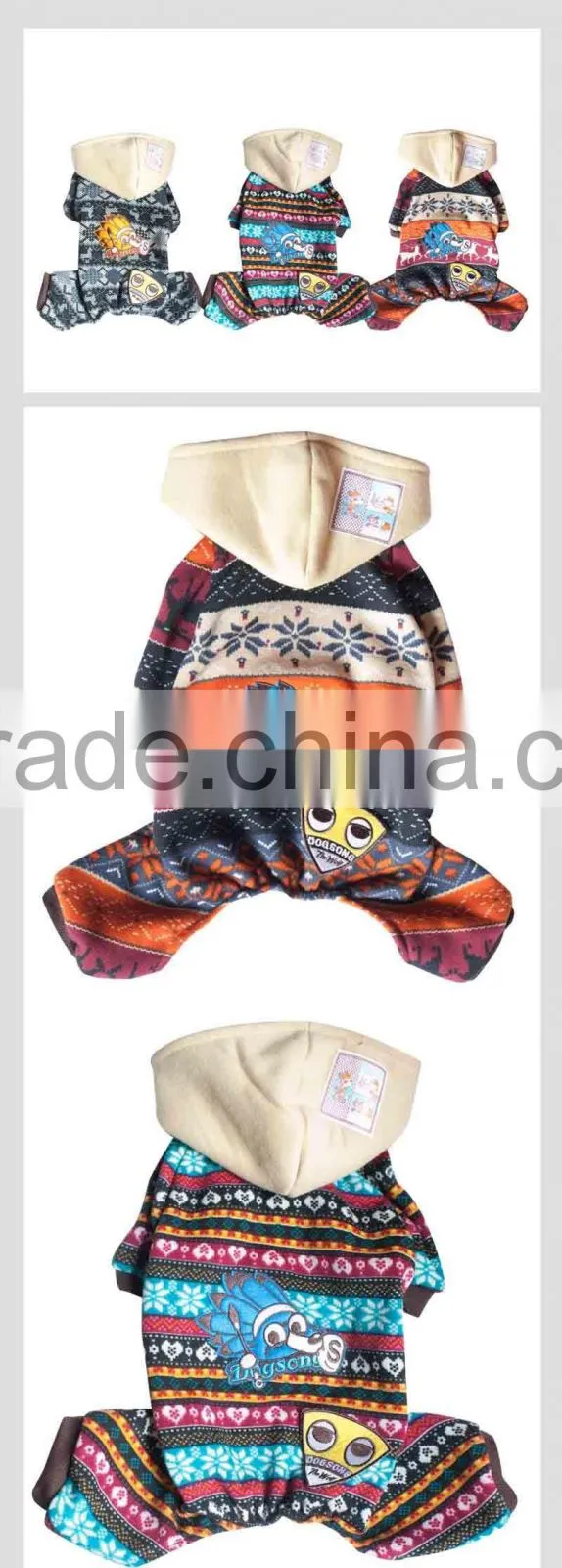 Sweet Factory Cool Dog Hoodie Coat Pet Clothes Jumpsuit