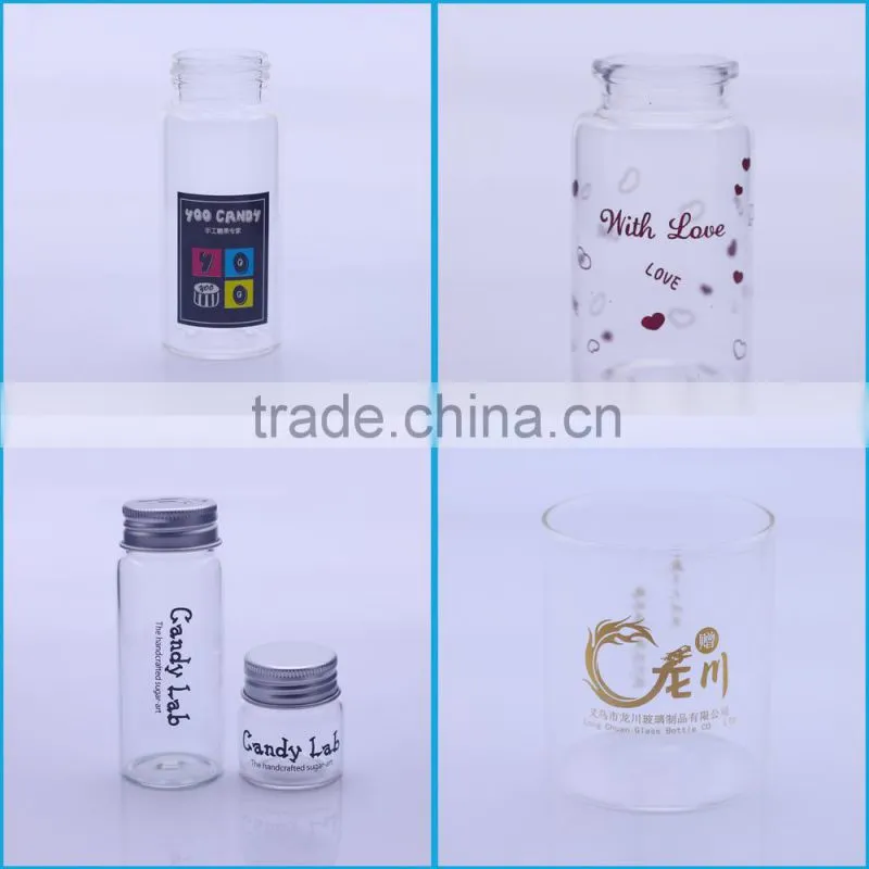 150ml glass juice bottle with disposable straw