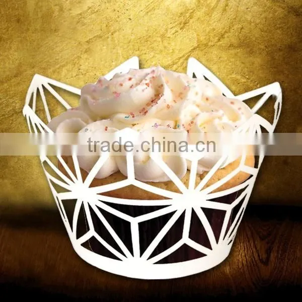 cheap and fine colorful design beautiful wedding decors baking cake cups