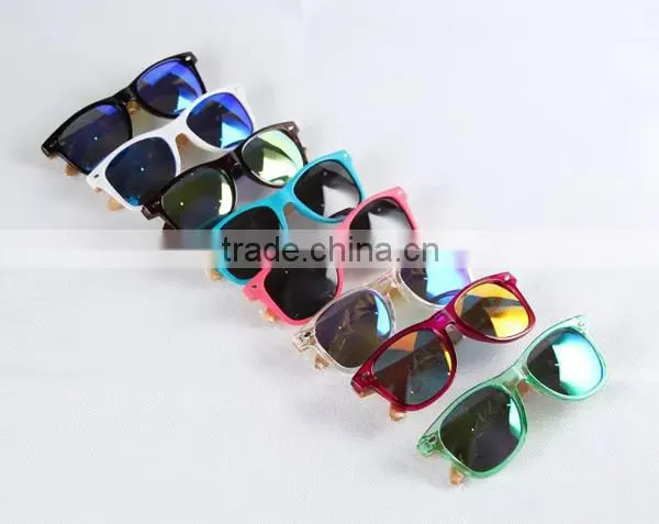 2015 High quality FDA natural bamboo acetate sunglasses