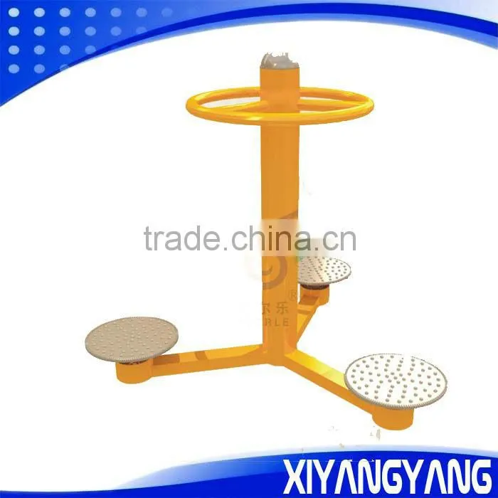 outdoor fitness equipment in garden