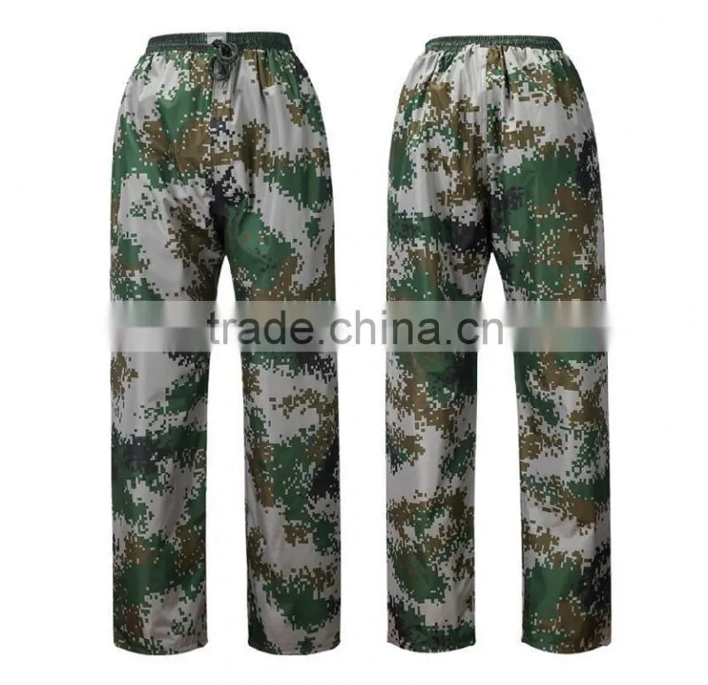 Super waterproof camouflage eco-friendly materials military raincoat