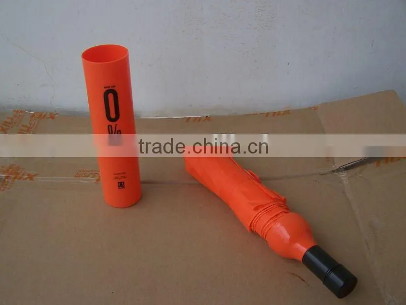 21'8k folding wine bottle umbrella for gift