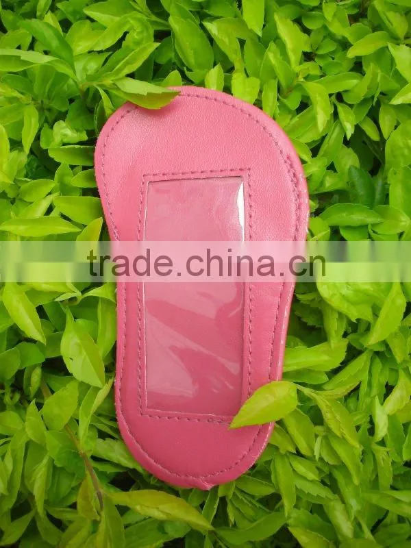 Modern white Leather card holder for travel bags