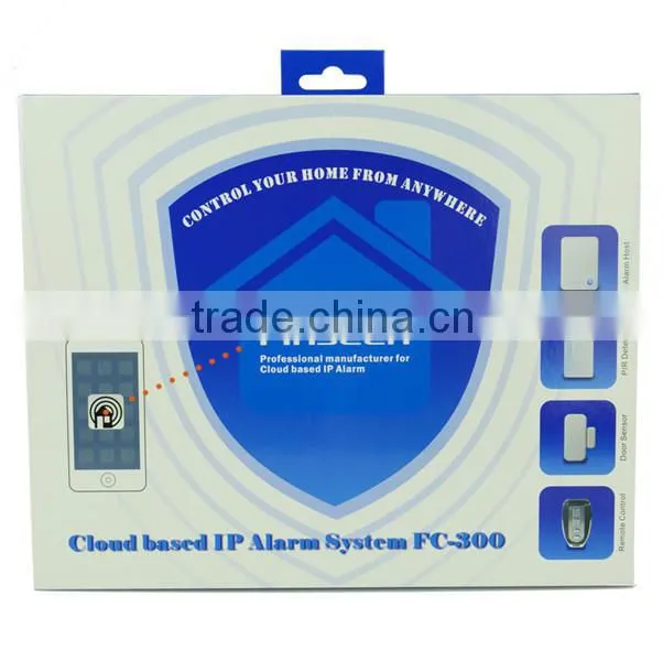 Wireless Burglar alarm Cloud based IP Alarm for home security no sim card