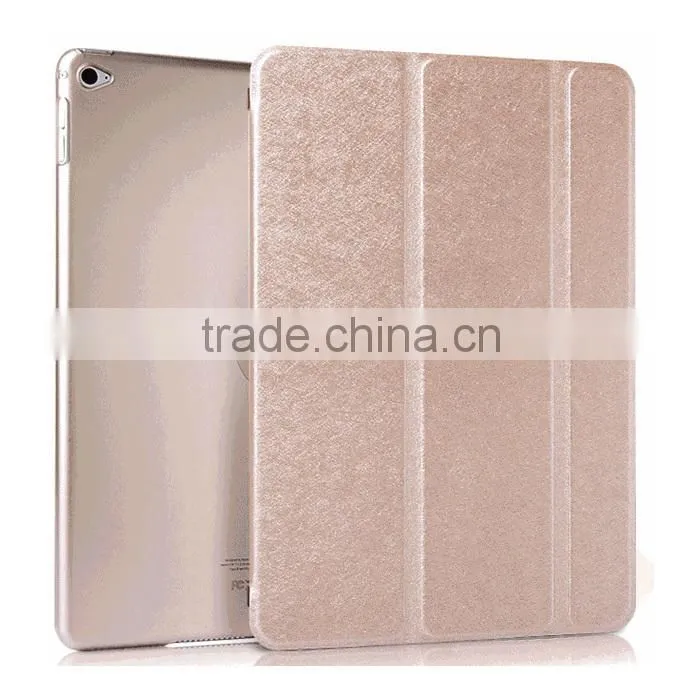 slim magnetic smart cover back case sleep wake for Apple IPad AIR 2,Smart case cover for ipad 6