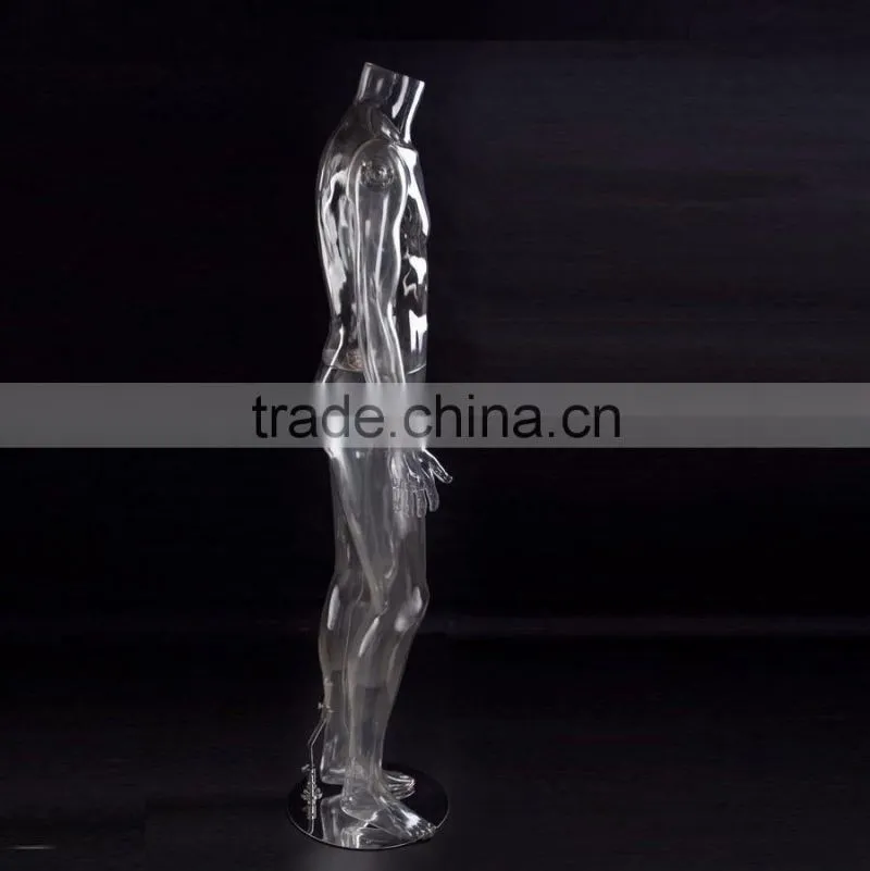 PC male mannequin transparent mannequin hollow out mannequin photography mannequin