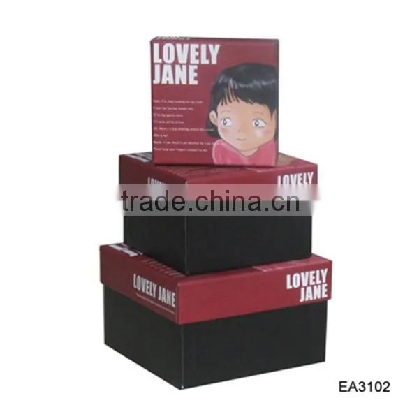 Luxury nesting cardboard gift boxes packaging