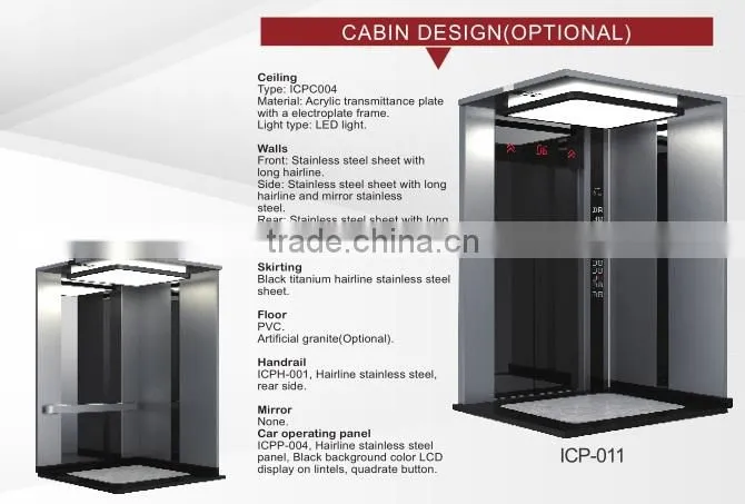 Stainless Steel Residential Elevator with standard design
