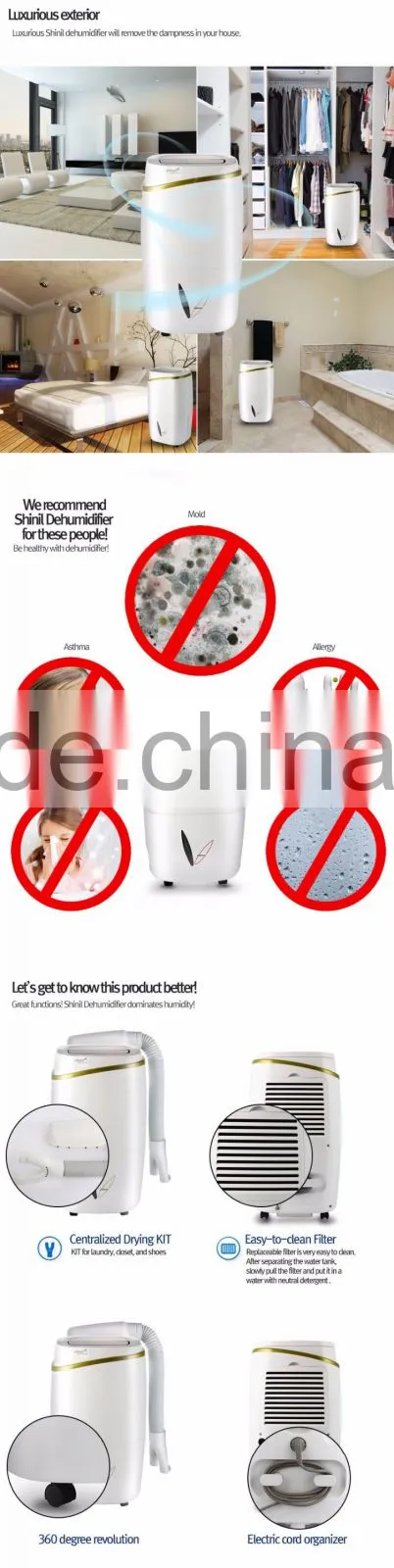 Desiccant dehumidifier (SDH-140PC) / home dehumidifier