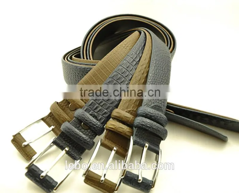 2014 New Style crocdile leather belt men