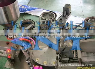 automatic glitter glue filling capping machine set