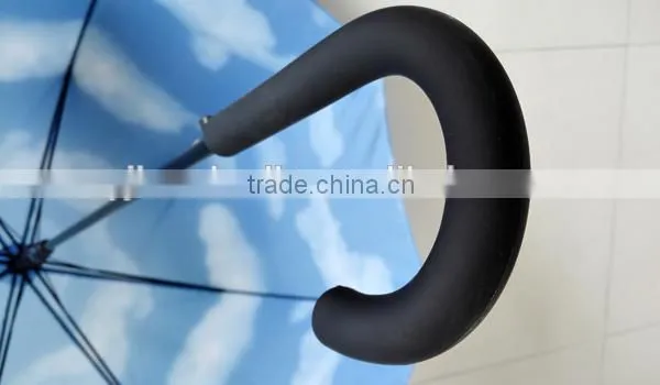 Sky Blue and White Cloud Offset Printing Umbrella