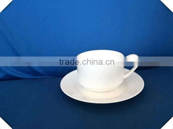 260cc bone China bulk coffee tea porcelain blank Cup&Saucer Set