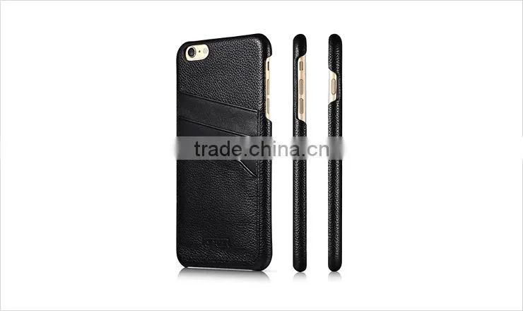 Credit Card Slots Leather Back Cover Case For Iphone6