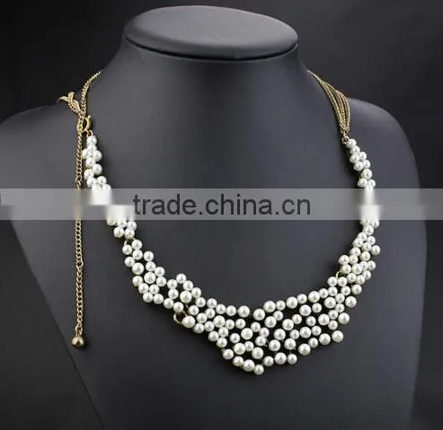 Latest High-end Gold Muti-layer Tassels Paerls Bead Necklace Body Jewelry Sex Body Chain