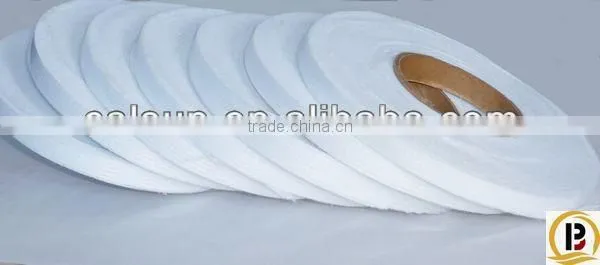 polyeater material weft insert non woven fusible interlining/cut in tapes for collar,cuff