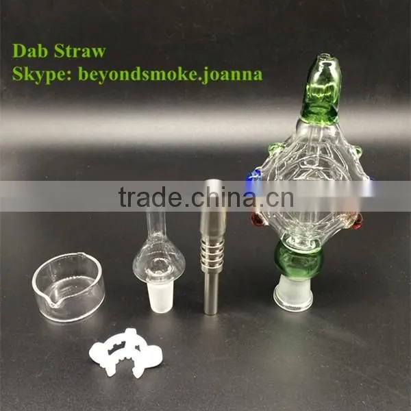 factory price pyrex glass dome atomizer wickless titanium coil