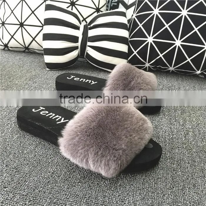 Hot Wholesale 100% Sheepskin Slippers Fur Lined Slippers