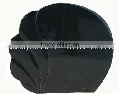 European style cheap indian black granite monument