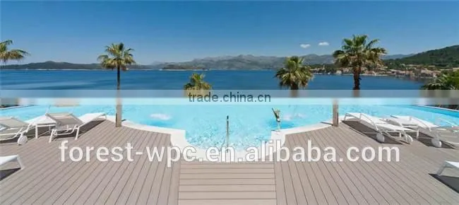 SGS Approved Crack-resistance WPC Interlocking Decking Tiles