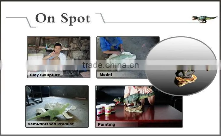 High simulation customized size resin dinosaur