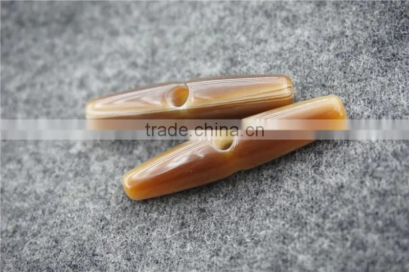 RESIN ONE HOLE CAFE TOGGLE BUTTON FOR GARMENT ACCESSORIES