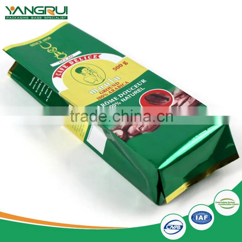 best sale accordion pocket colorful printing food pouch good security recyclable coffee bags heat sale top