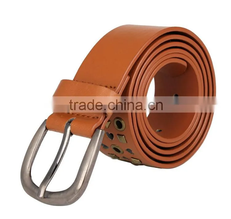 Cheap Leather Hollow Out Female Pyramid Belt SWF-15062932