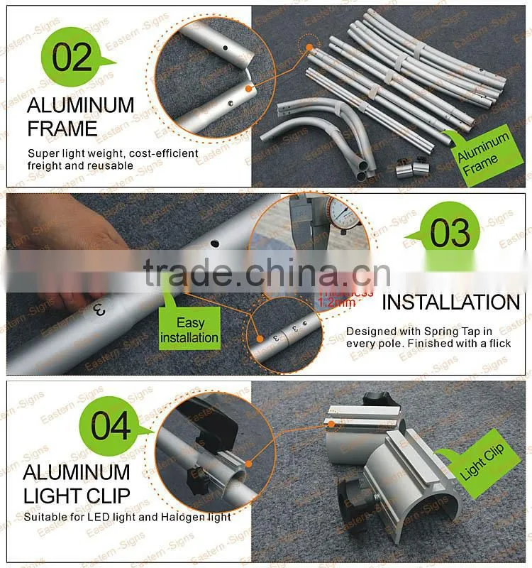 Wholesale Fold Up Economical Advertisement Promotion Tension Fabric Trade Show Displays