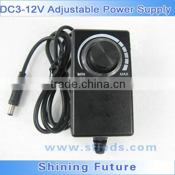 High quality Plug in DC3-12V (max 2000mA) Switching Adjustable Voltage Power Supply Adapter