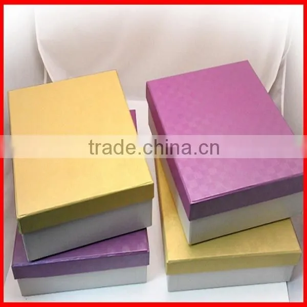 2014 Custom Luxury Fashion High Quality Gift Box Packaging With Lid (Clothes Box, Wine Box,Cosmetic Box, Food Box, etc.)