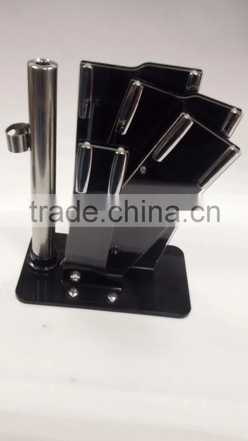 High-end color wood handle 7 sets of knives