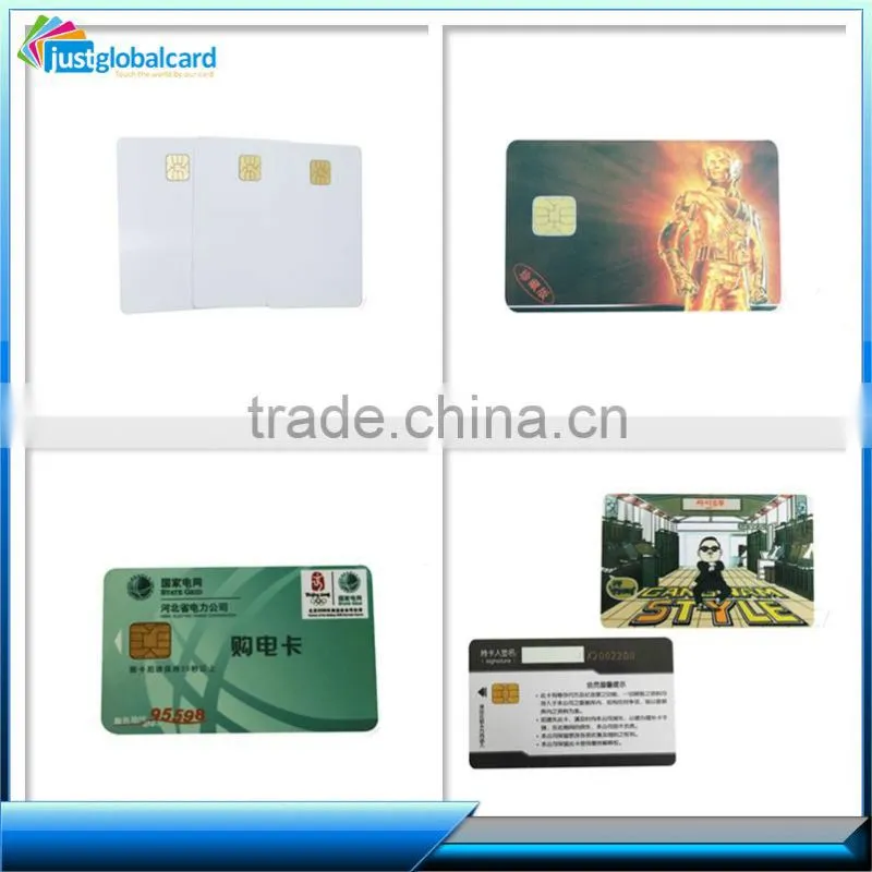 credit card size cmyk offfest printing Customized contact SLE4442 IC card