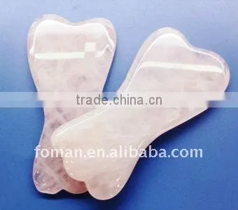 90x40mm white jade gemstone massager gemstone gifts